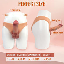 Load image into Gallery viewer, Strap-On Dildo Panties, Ultra Elastic Silicone Wearable Panties with 7 Inch Realistic Dildos for Lesbian Couples
