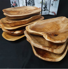Load image into Gallery viewer, Uniquely Shaped Wooden Decorative Bowl
