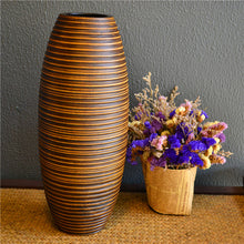 Load image into Gallery viewer, Mango Wood Flower Holder Decorative Table Vase

