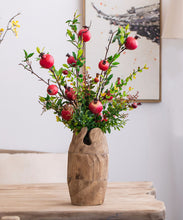 Load image into Gallery viewer, Handmade Wood Table Decorative Barrel Vase
