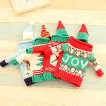 Load image into Gallery viewer, Christmas Wine Bottle Cover Knited Sweater
