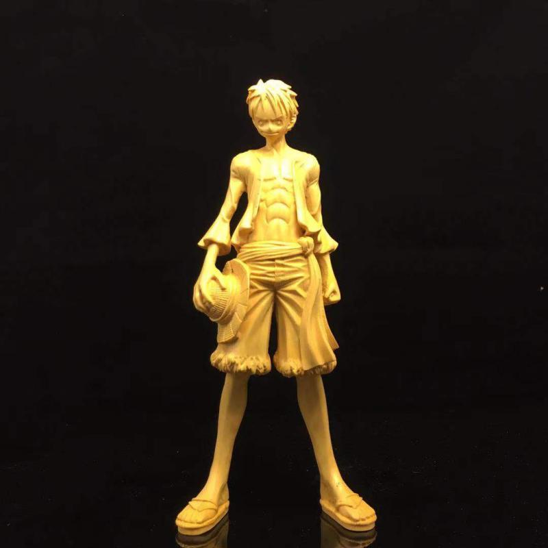 Wood Hand Carved One Piece Monkey. D. Luffy Figure