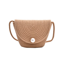 Load image into Gallery viewer, Hand-woven Straw Crossbody Shoulder Bag
