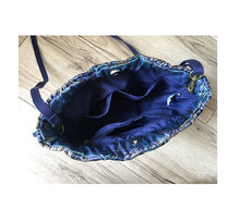 Load image into Gallery viewer, Embroidered Brocade Drawstring Bucket Crossbody Bag
