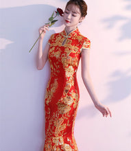 Load image into Gallery viewer, Custom Made Chinese Wedding Cheongsam Dress
